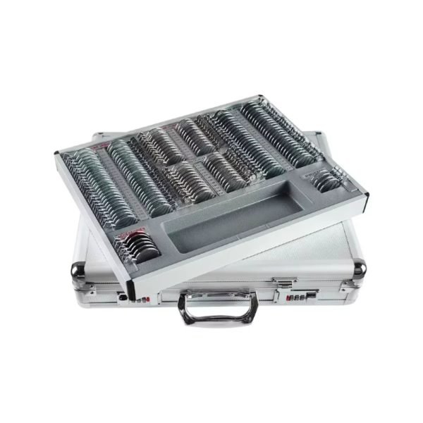 Hộp đựng bộ ống kính thử quang học 158 chiếc chất lượng cao có viền kim loại JSQ-158