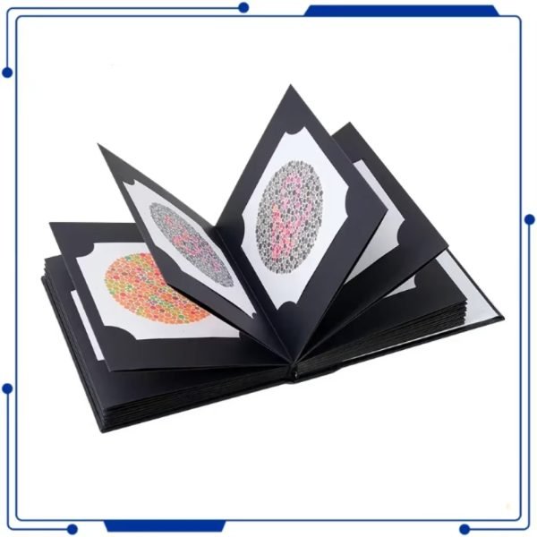 Sách Ishihara phiên bản mới năm 2025 gồm 38 tấm, Sách kiểm tra mù màu, thiếu hụt màu, mẫu HD, bìa da cao cấp