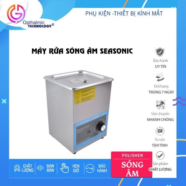 Máy rửa sóng âm vệ sinh  kính mắt đồng hồ  trang sức 1.3L  2L