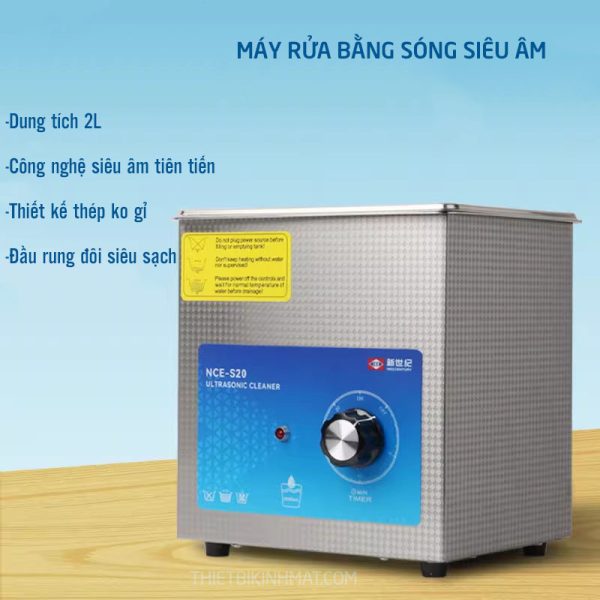 Máy làm sạch siêu âm NCE-S20 cho kính và trang sức Làm sạch siêu âm cho mục đích sử dụng tại nhà